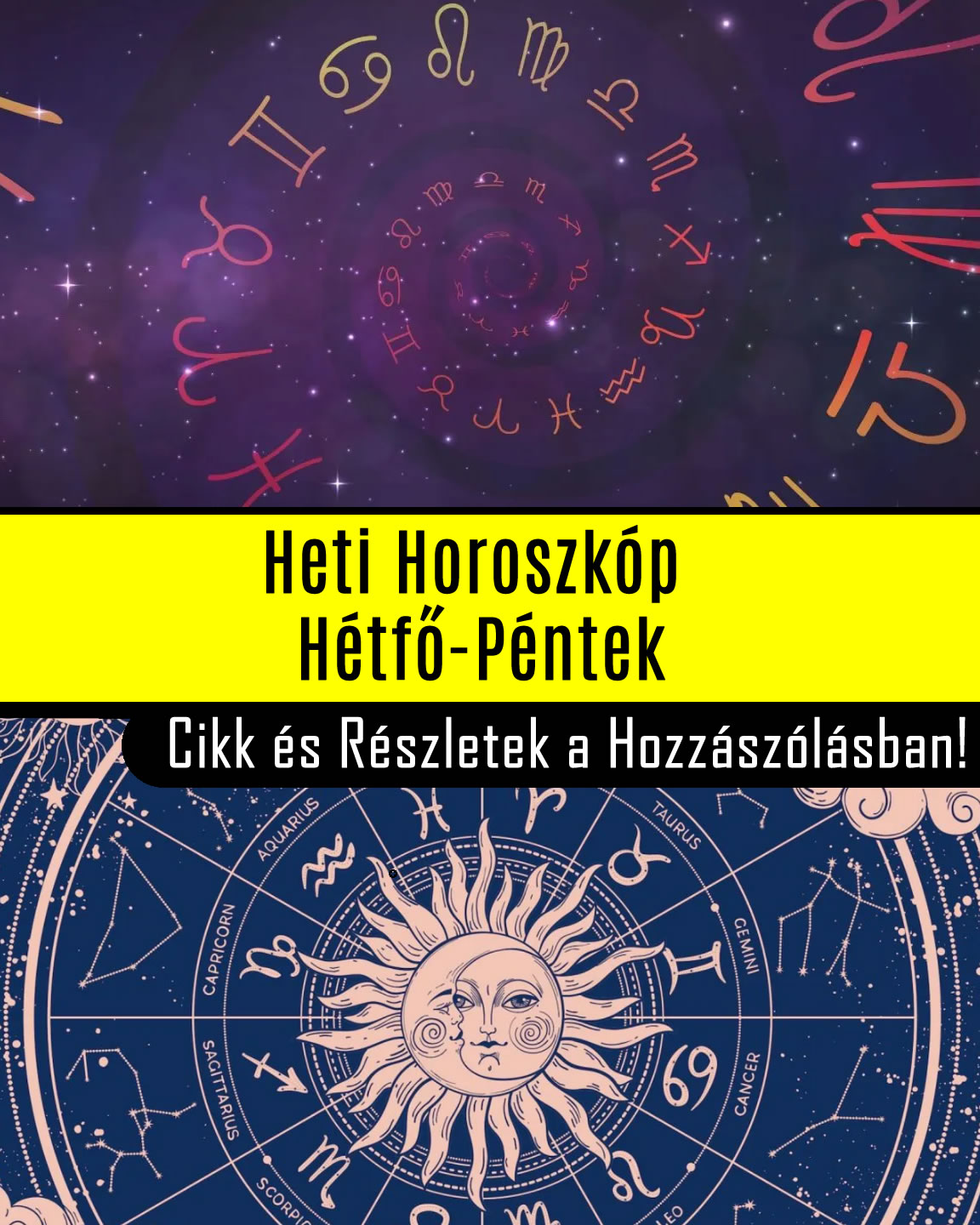 Heti Horoszkóp – Hétfő-Péntek