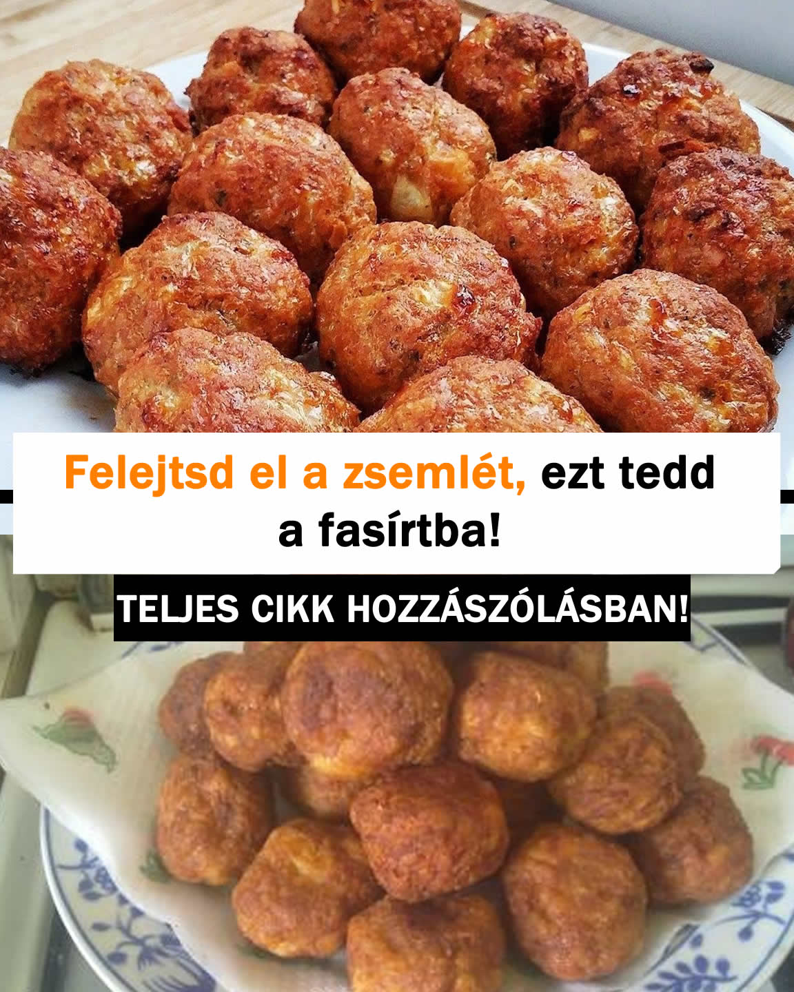 Felejtsd el a zsemlét, ezt tedd a fasírtba!