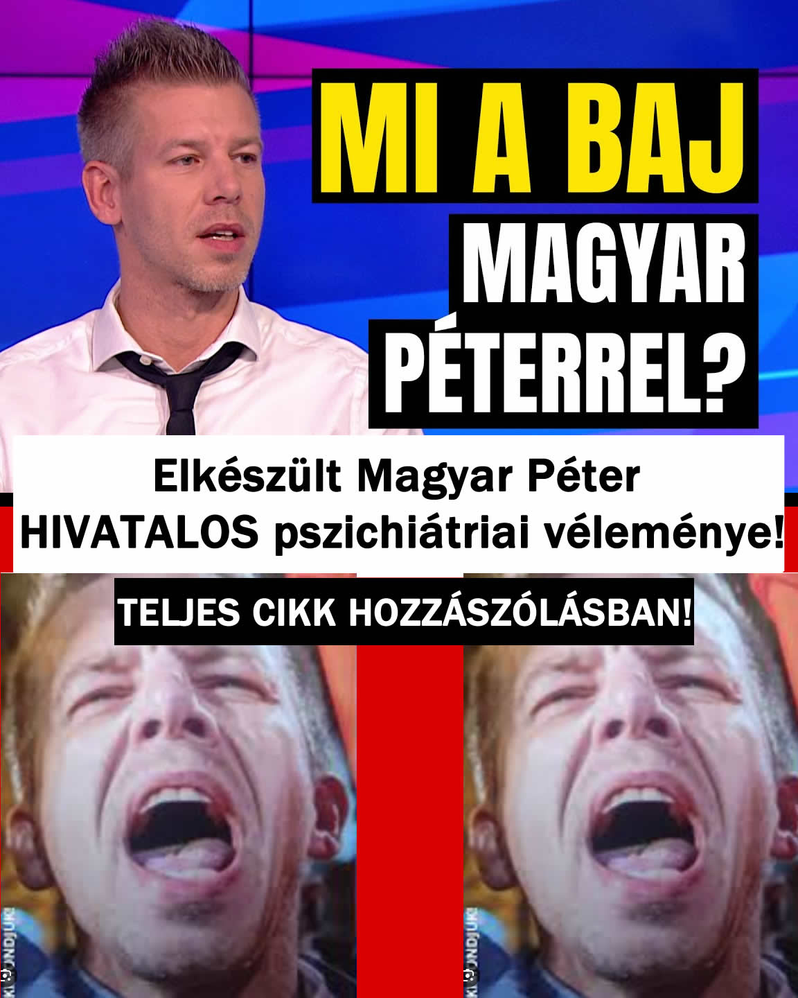 Elkészült Magyar Péter HIVATALOS pszichiátriai véleménye!