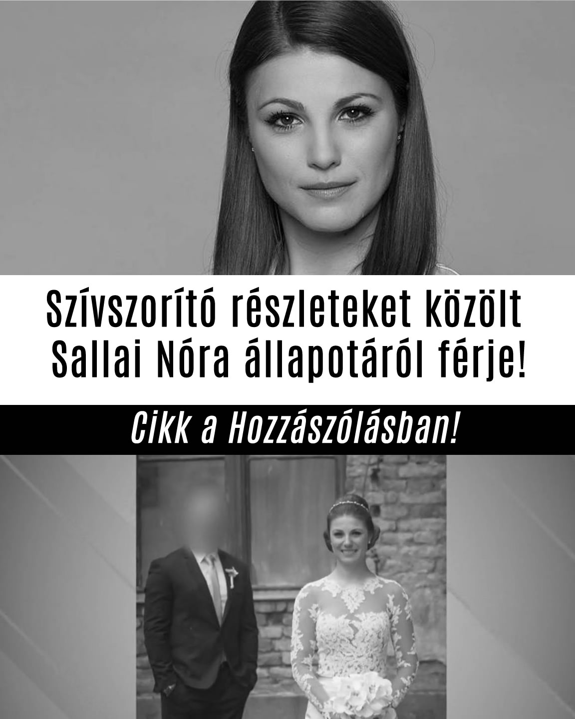 Szívszorító részleteket közölt Sallai Nóra állapotáról férje!