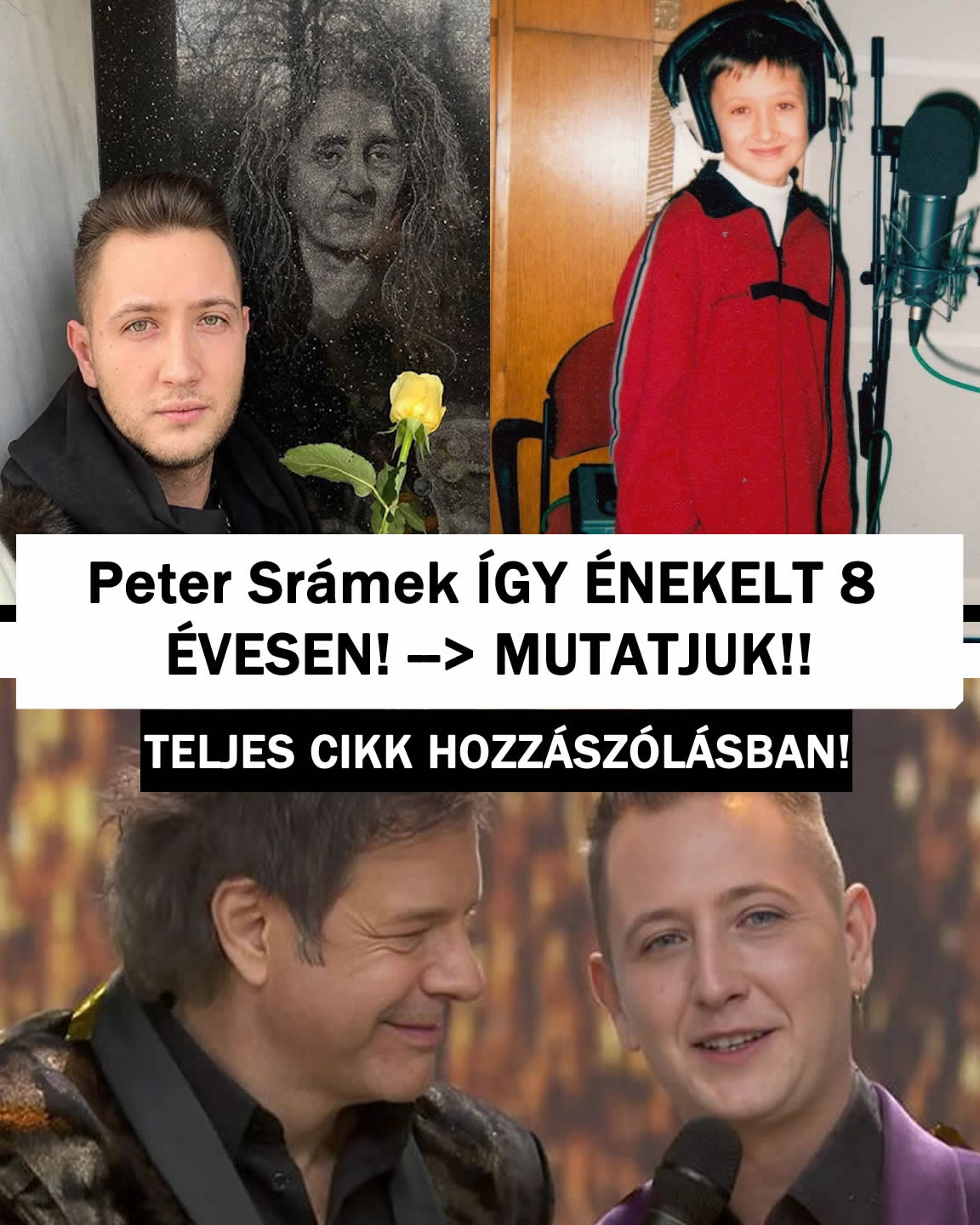 Peter Srámek ÍGY ÉNEKELT 8 ÉVESEN! –> MUTATJUK!!