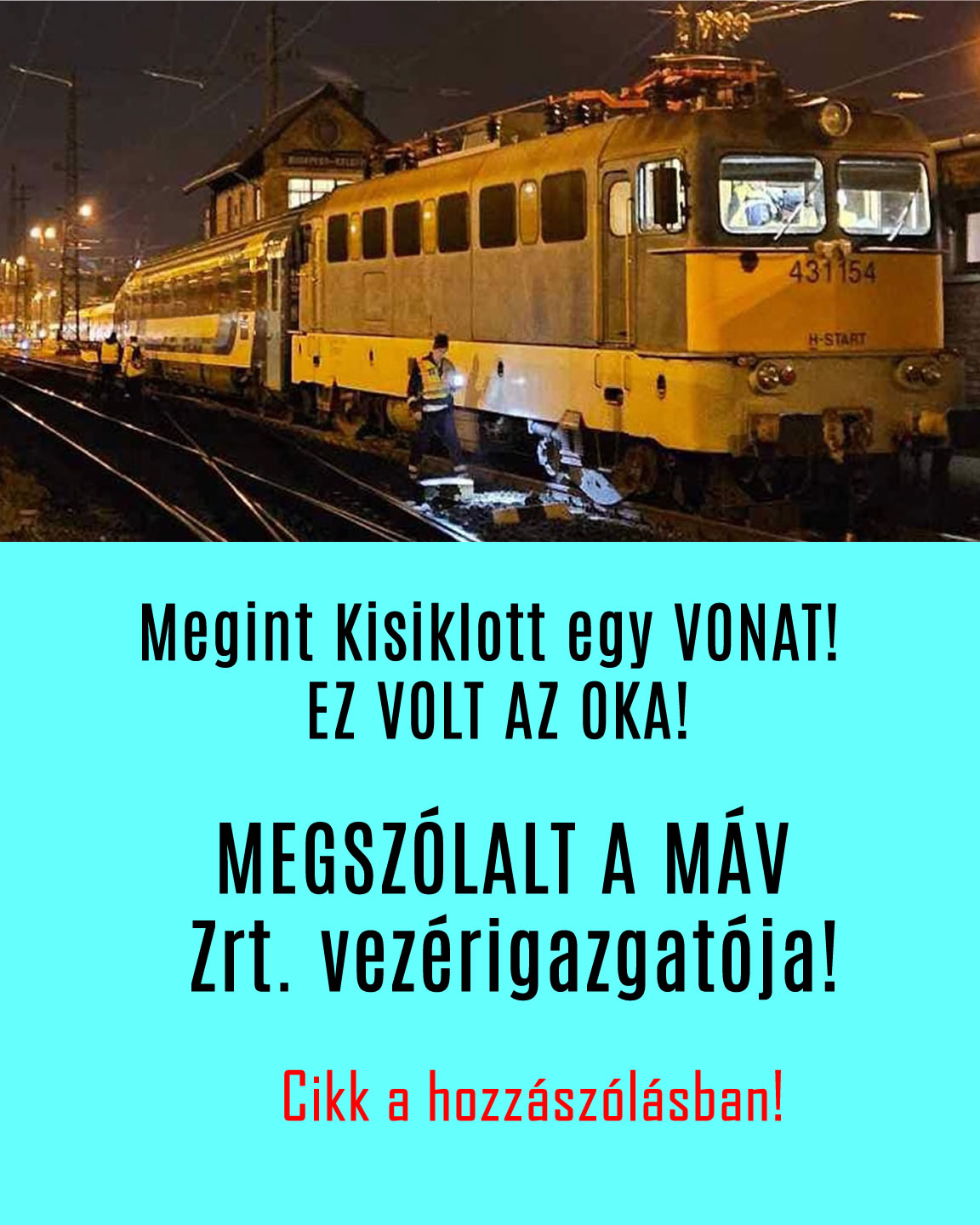 Megint Kisiklott egy VONAT! EZ VOLT AZ OKA!